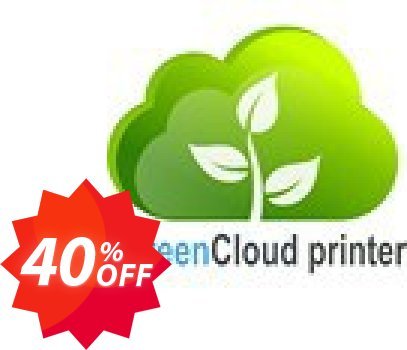 GreenCloud printer pro Coupon code 40% discount 