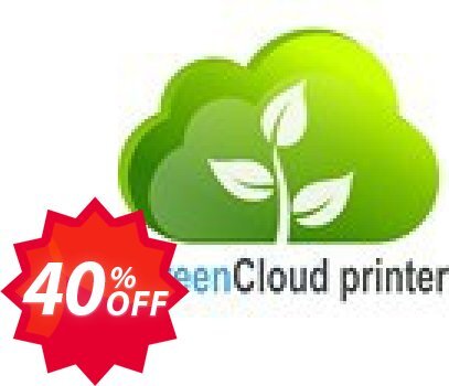 GreenCloud printer pro Coupon code 40% discount 