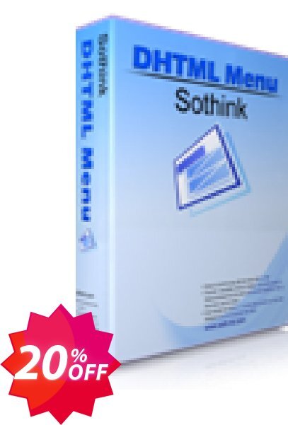 Sothink DHTML Menu Coupon code 20% discount 