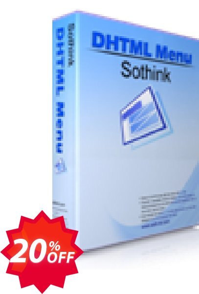 Sothink DHTML Menu Coupon code 20% discount 