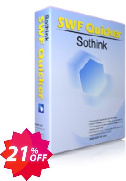 Sothink SWF Quicker Coupon code 21% discount 