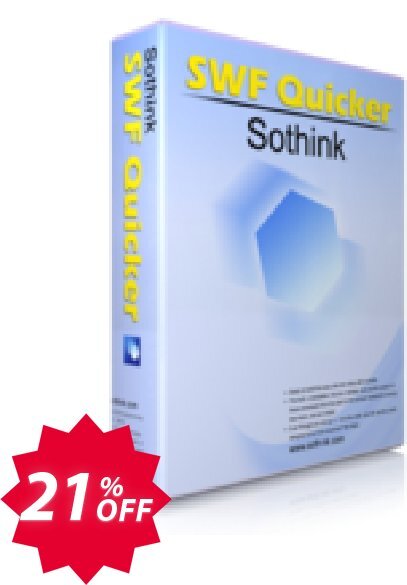 Sothink SWF Quicker Coupon code 21% discount 