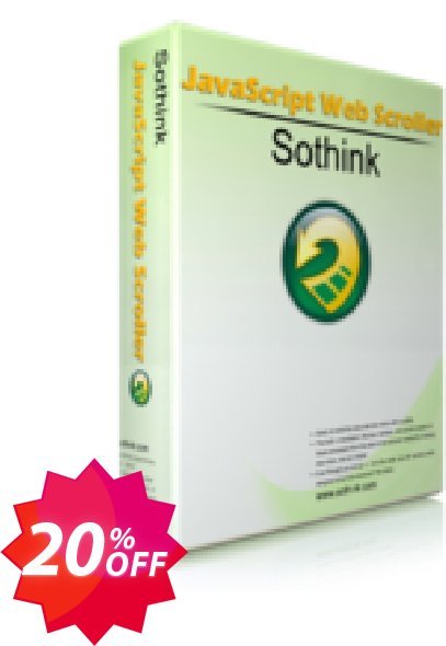 Sothink Javascript Web Scroller Coupon code 20% discount 
