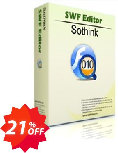 Sothink SWF Editor Coupon code 21% discount 