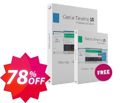 Genie Timeline Pro 10 + Genie Timeline Home 10 Coupon code 78% discount 