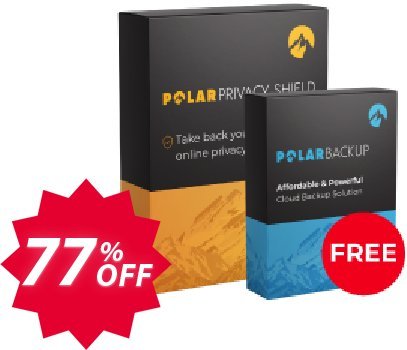 PolarPrivacy Shield 1 Device + PolarBackup 1TB Coupon code 77% discount 