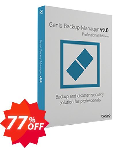 Genie Backup Manager PRO 9 Coupon code 77% discount 