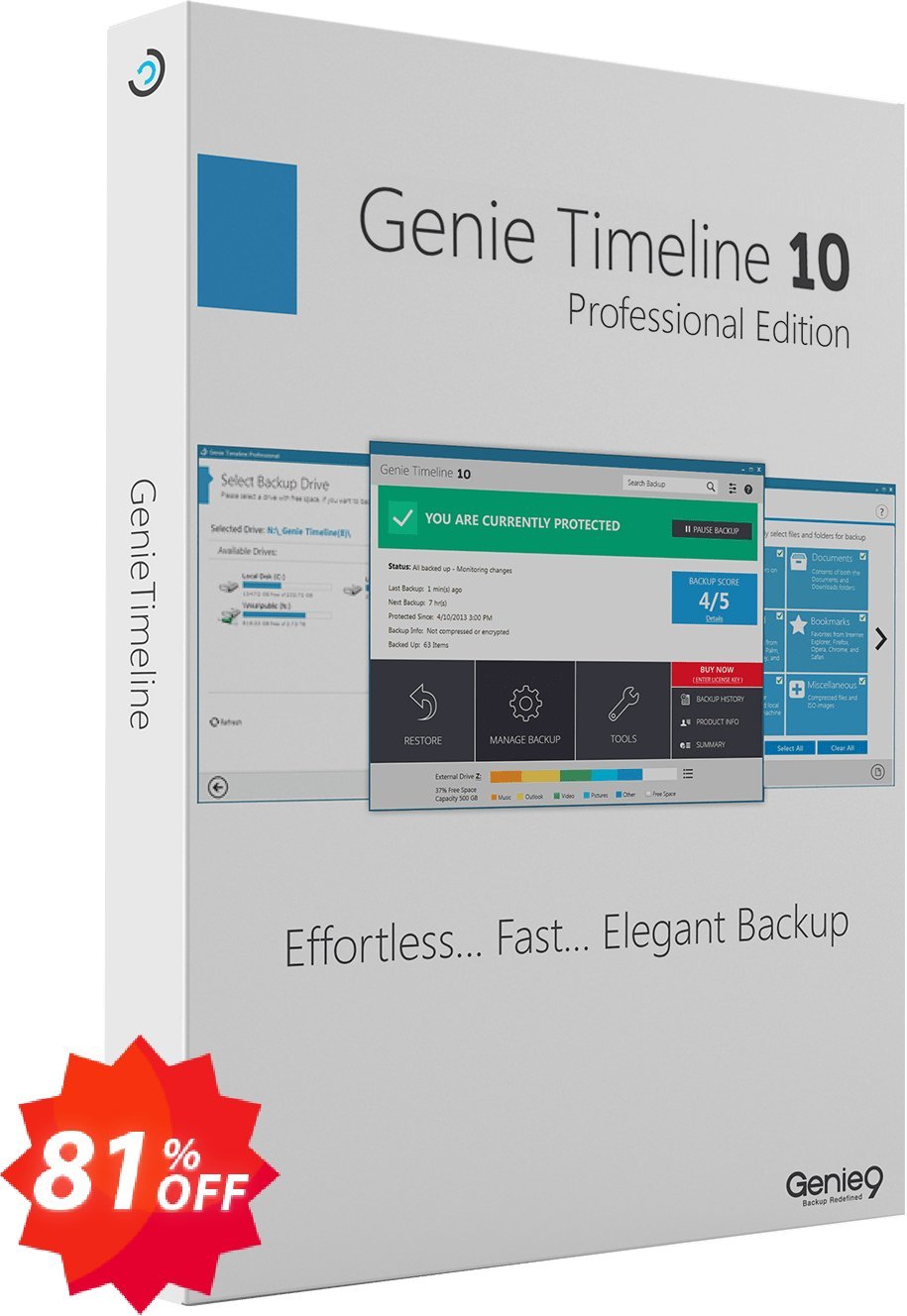 Genie Timeline Pro 10 Coupon code 81% discount 
