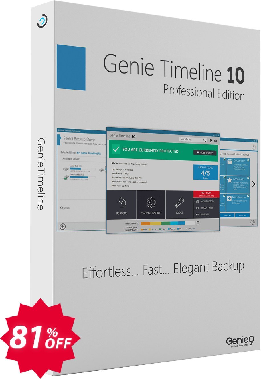 Genie Timeline Pro 10 Coupon code 81% discount 