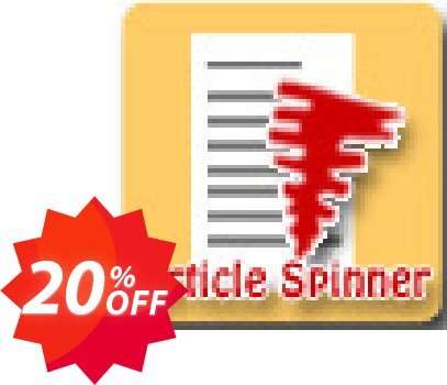 Article Spinner Script Coupon code 20% discount 