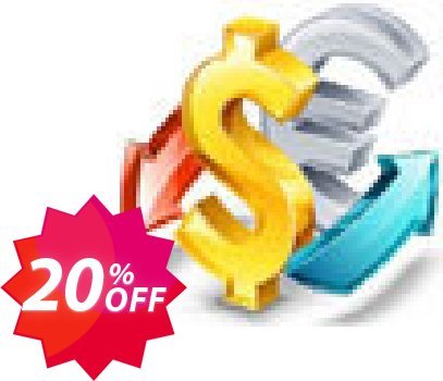 Currency Converter Script Coupon code 20% discount 