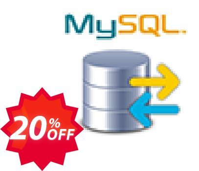 Mysql Database Dump Coupon code 20% discount 