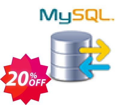 Mysql Database Dump Coupon code 20% discount 