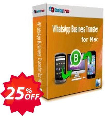 Backuptrans WhatsApp Business Transfer for MAC, Family Edition  Coupon code 25% discount 