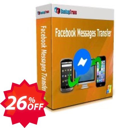 Backuptrans Facebook Messages Transfer Coupon code 26% discount 