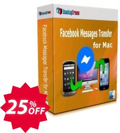 Backuptrans Facebook Messages Transfer for MAC, Business Edition  Coupon code 25% discount 