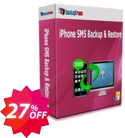 Backuptrans iPhone SMS Backup & Restore, Family Edition  Coupon code 27% discount 