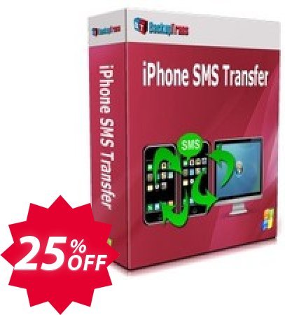 Backuptrans iPhone SMS Transfer, Business Edition  Coupon code 25% discount 