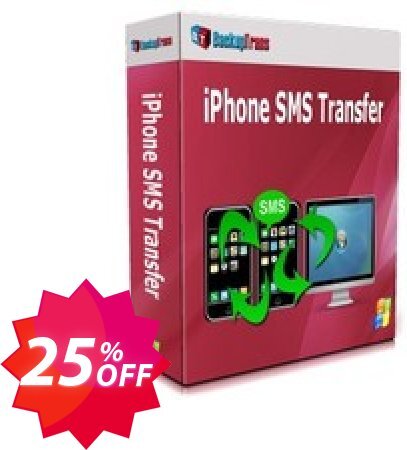 Backuptrans iPhone SMS Transfer, Business Edition  Coupon code 25% discount 