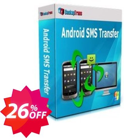 Backuptrans Android SMS Transfer, Family Edition  Coupon code 26% discount 
