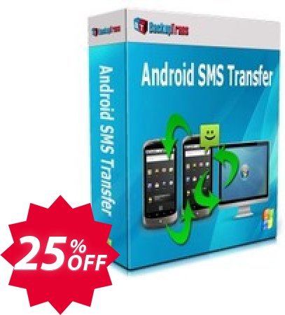 Backuptrans Android SMS Transfer, Business Edition  Coupon code 25% discount 