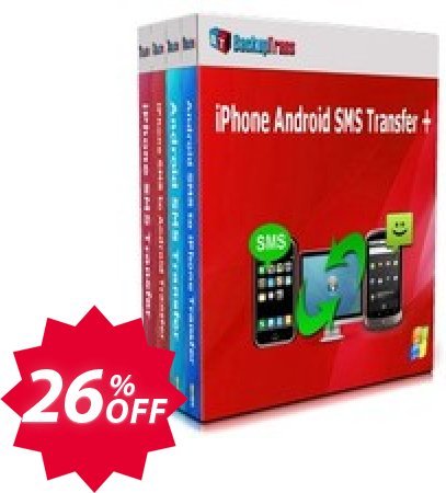 Backuptrans iPhone Android SMS Transfer + Coupon code 26% discount 