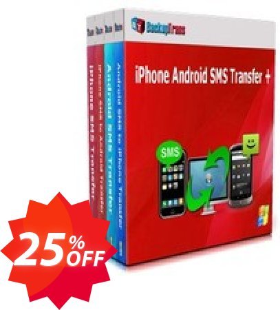 Backuptrans iPhone Android SMS Transfer +, Business Edition  Coupon code 25% discount 