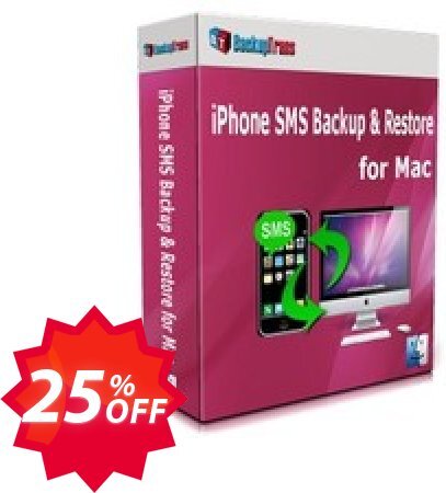 Backuptrans iPhone SMS Backup & Restore for MAC Coupon code 25% discount 