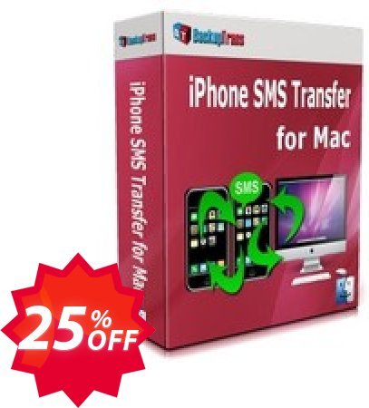 Backuptrans iPhone SMS Transfer for MAC, Business Edition  Coupon code 25% discount 