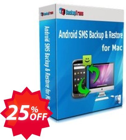 Backuptrans Android SMS Backup & Restore for MAC Coupon code 25% discount 