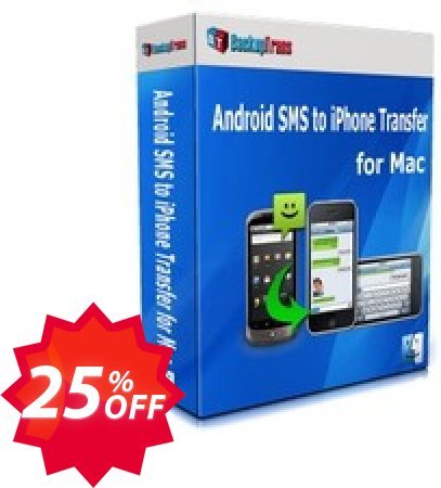 Backuptrans Android iPhone SMS Transfer + for MAC, Business Edition  Coupon code 25% discount 
