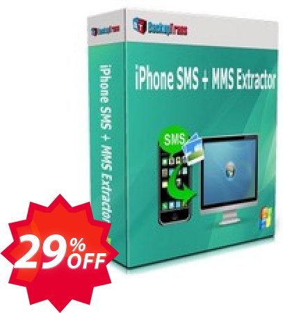 Backuptrans iPhone SMS + MMS Extractor Coupon code 29% discount 