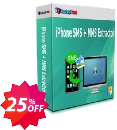 Backuptrans iPhone SMS + MMS Extractor, Business Edition  Coupon code 25% discount 