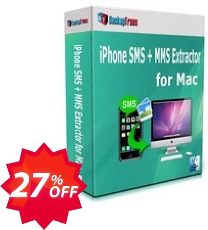 Backuptrans iPhone SMS + MMS Extractor for MAC Coupon code 27% discount 