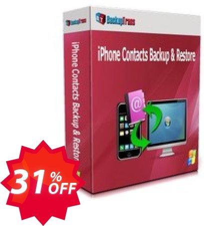 Backuptrans iPhone Contacts Backup & Restore Coupon code 31% discount 
