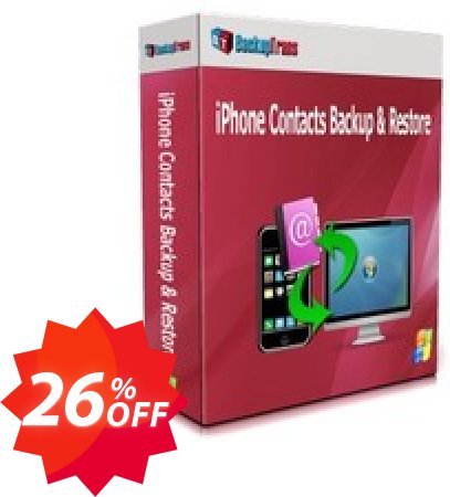 Backuptrans iPhone Contacts Backup & Restore, Business Edition  Coupon code 26% discount 