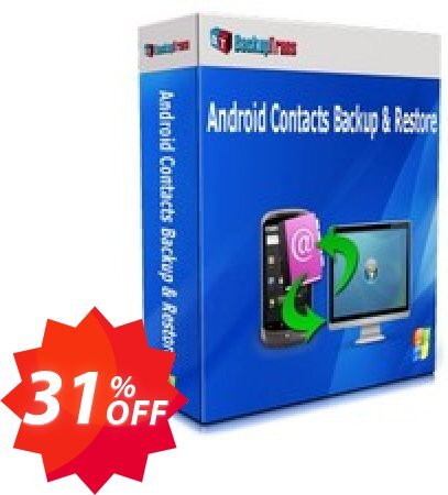 Backuptrans Android Contacts Backup & Restore, Family Edition  Coupon code 31% discount 