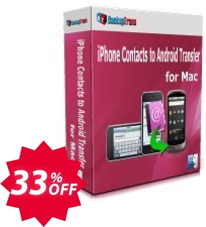 Backuptrans iPhone Contacts Backup & Restore for MAC Coupon code 33% discount 