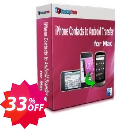 Backuptrans iPhone Contacts Backup & Restore for MAC Coupon code 33% discount 