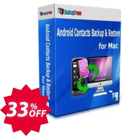 Backuptrans Android Contacts Backup & Restore for MAC Coupon code 33% discount 