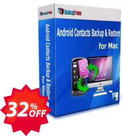 Backuptrans Android Contacts Backup & Restore for MAC, Family Edition  Coupon code 32% discount 
