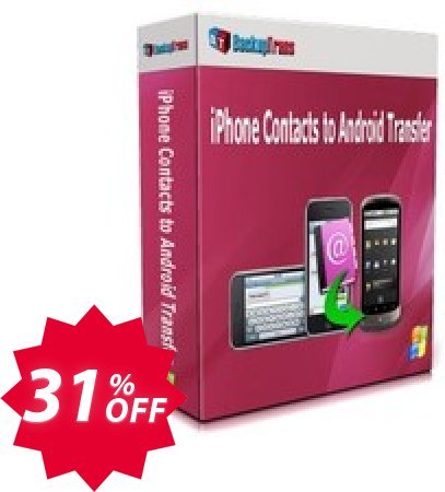Backuptrans iPhone Contacts to Android Transfer, Business Edition  Coupon code 31% discount 