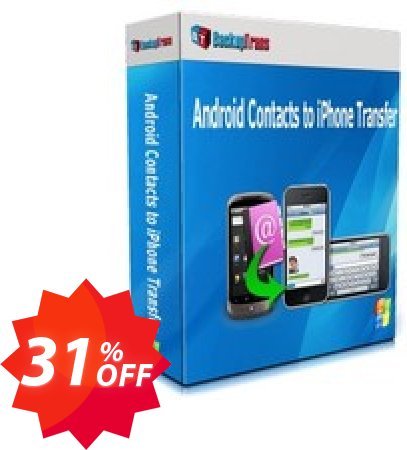 Backuptrans Android Contacts to iPhone Transfer, Business Edition  Coupon code 31% discount 