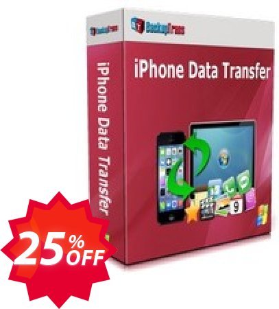 Backuptrans iPhone Data Transfer, Family Edition  Coupon code 25% discount 