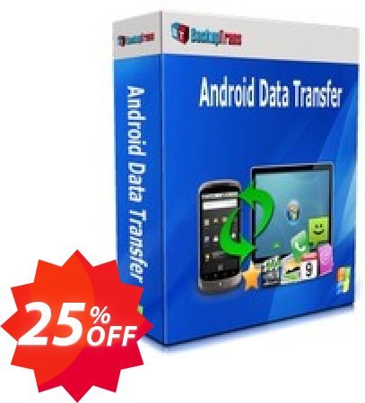 Backuptrans Android Data Transfer, Family Edition  Coupon code 25% discount 