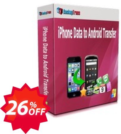 Backuptrans iPhone Data to Android Transfer Coupon code 26% discount 