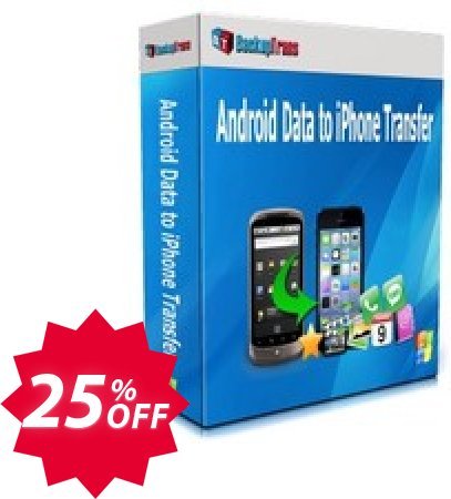 Backuptrans Android Data to iPhone Transfer, Business Edition  Coupon code 25% discount 