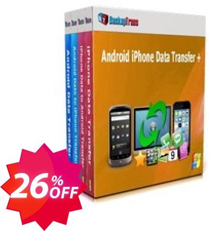 Backuptrans Android iPhone Data Transfer +, Family Edition  Coupon code 26% discount 