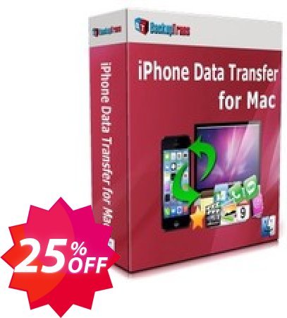 Backuptrans iPhone Data Transfer for MAC Coupon code 25% discount 