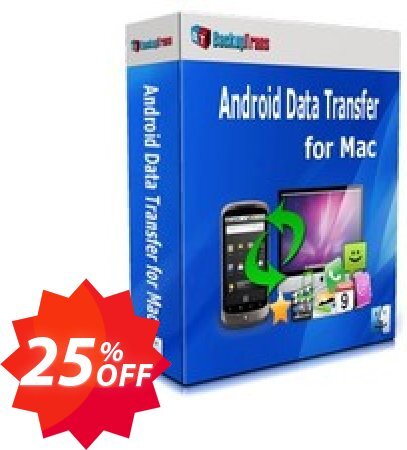 Backuptrans Android Data Transfer for MAC, Family Edition  Coupon code 25% discount 